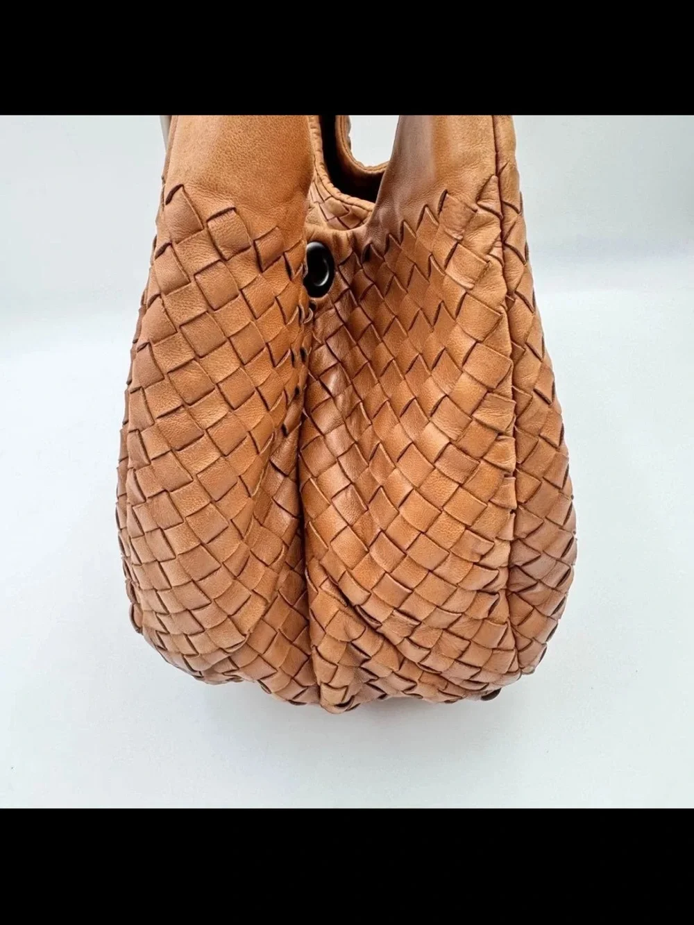 Bottega Veneta Tan Woven Intrecciato Leather Hobo